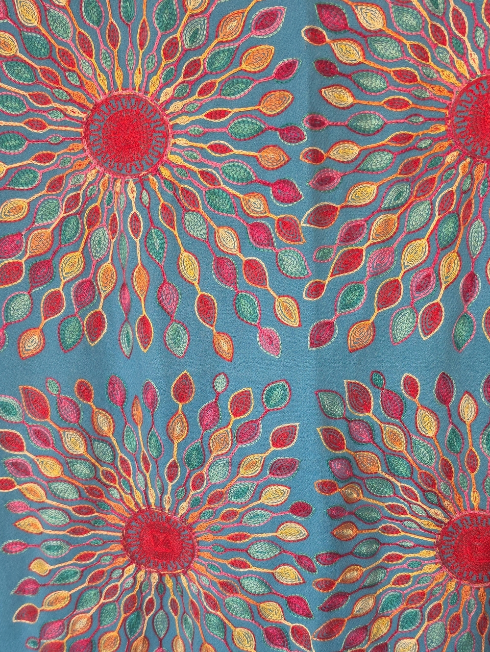Jessica McClintock Embroidered Blue One-Size Stole